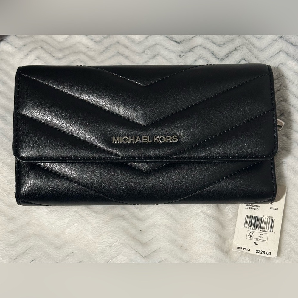 Michael Kors Black Quilted Wallet
